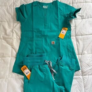 Carhartt Turquoise Scrub Set